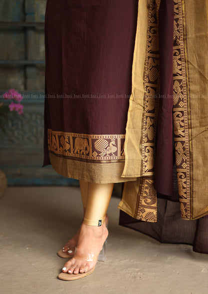 Devaya Drape Top & Dupatta Set