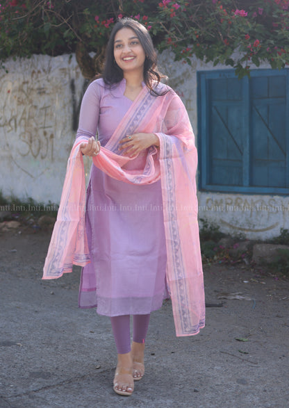 Dreamy Blush Top & Dupatta Set