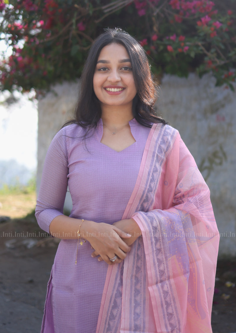 Dreamy Blush Top & Dupatta Set