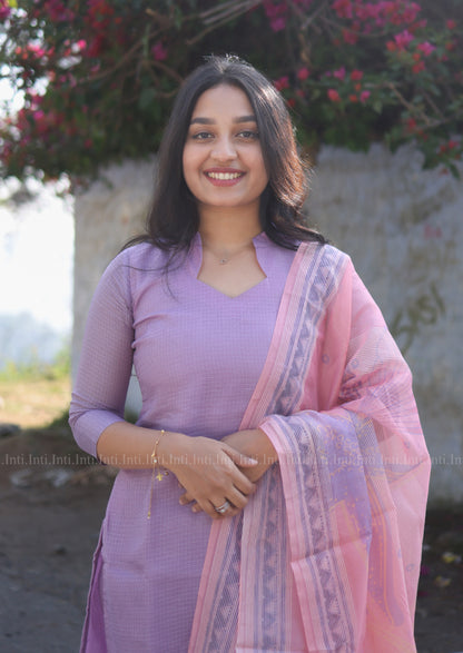 Dreamy Blush Top & Dupatta Set