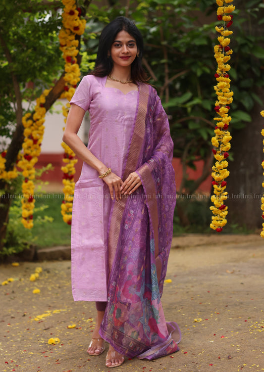 Dreamy Lattice Top & Dupatta Set