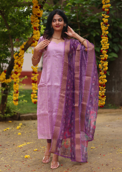 Dreamy Lattice Top & Dupatta Set