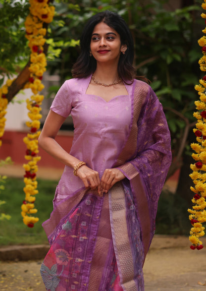 Dreamy Lattice Top & Dupatta Set