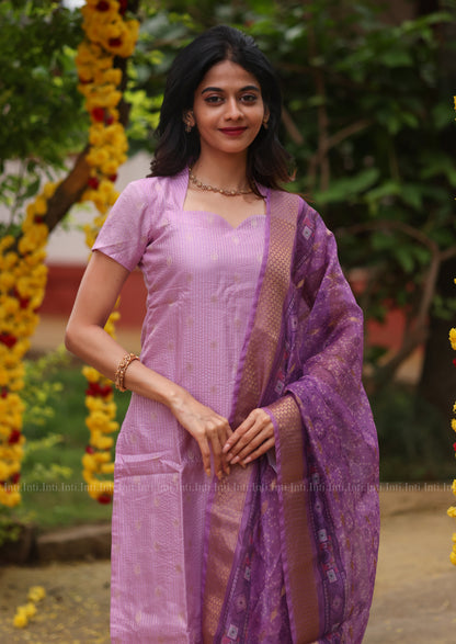 Dreamy Lattice Top & Dupatta Set