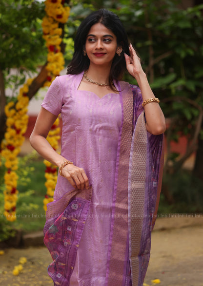 Dreamy Lattice Top & Dupatta Set