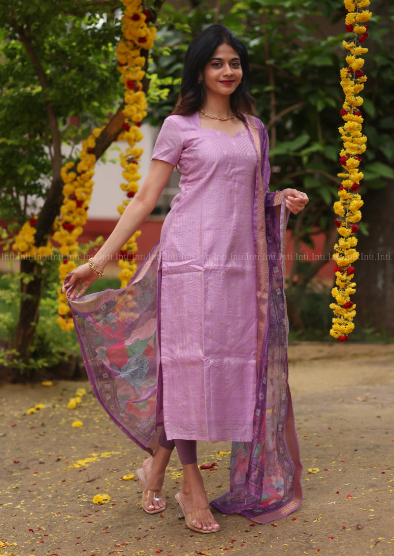 Dreamy Lattice Top & Dupatta Set