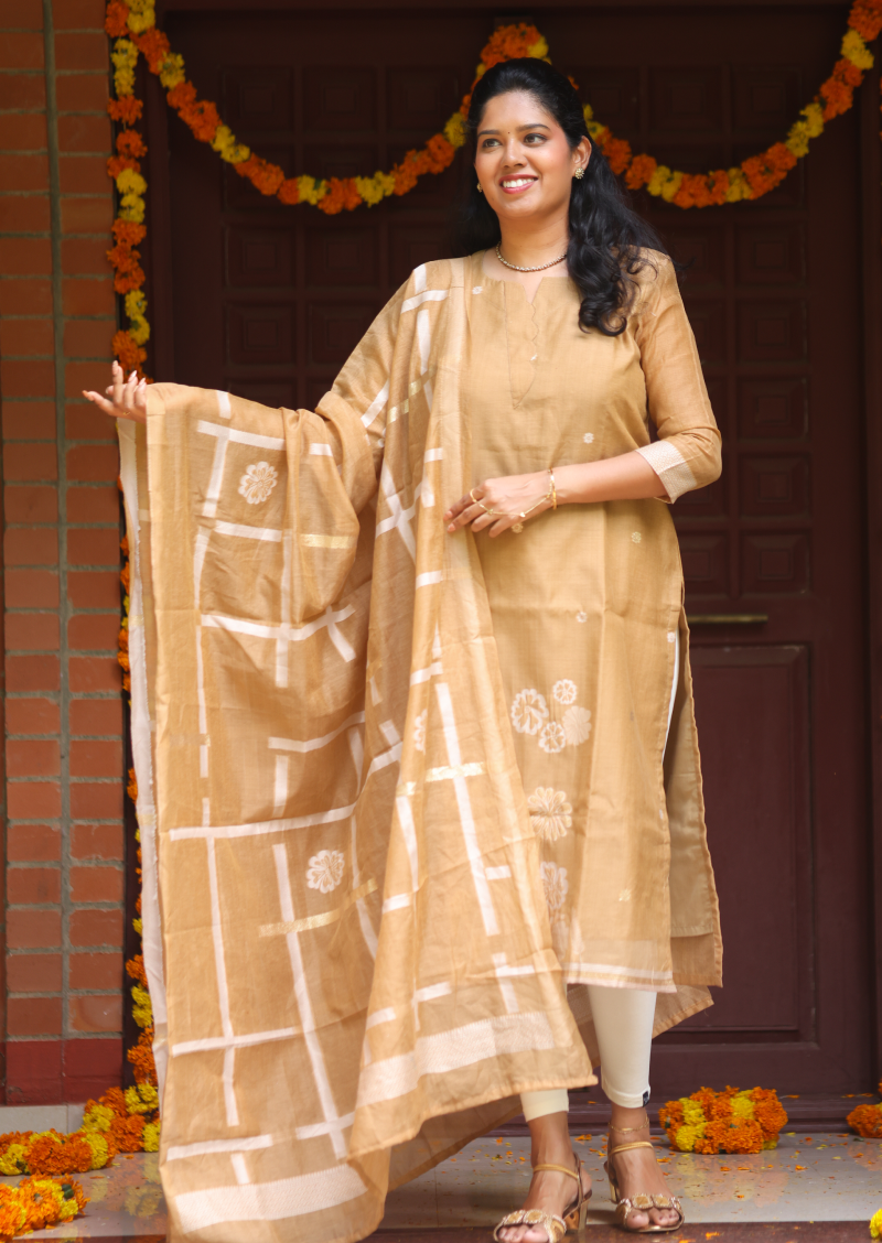 Duskwoven Top & Dupatta Set