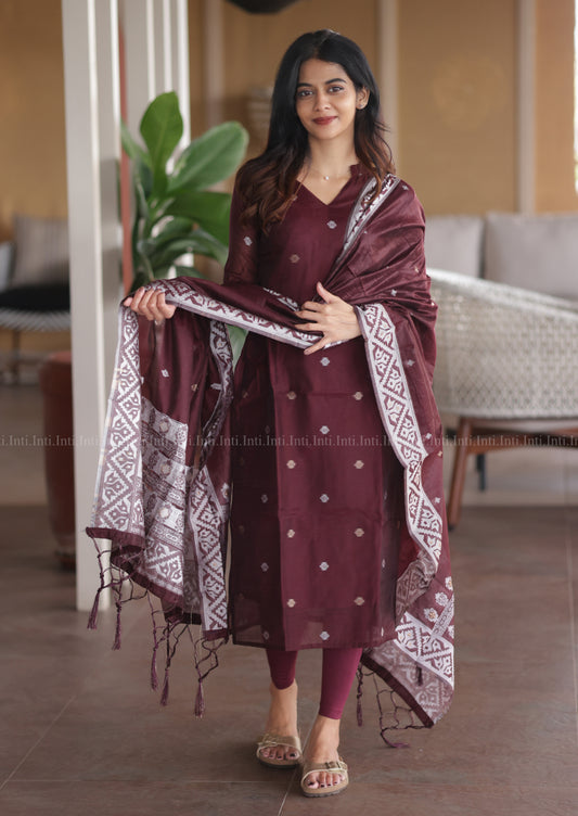 Dusty Petal Top & Dupatta Set