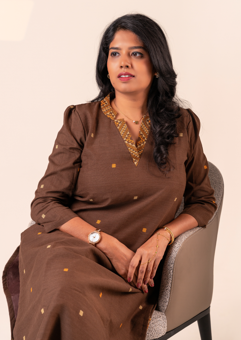 Earthloom Brown Top & Pant Set