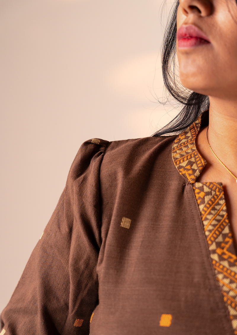 Earthloom Brown Top & Pant Set