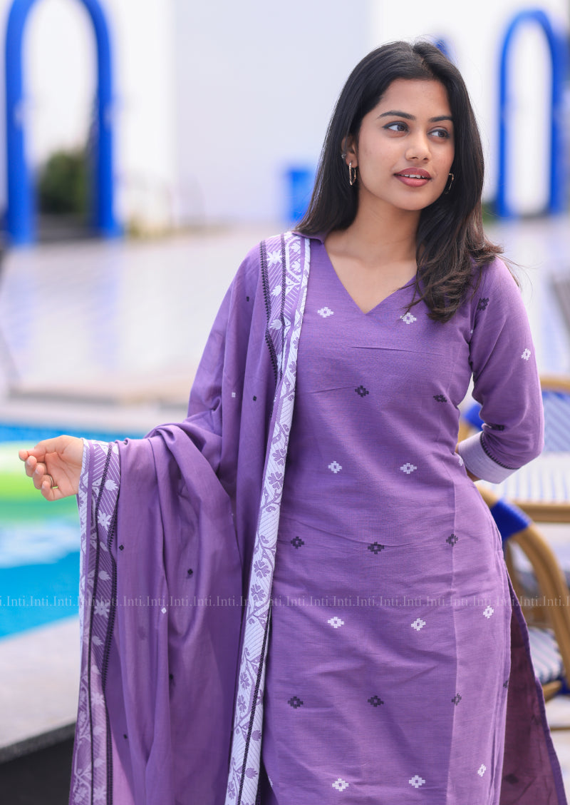 Elan Lavender Salwar Suit
