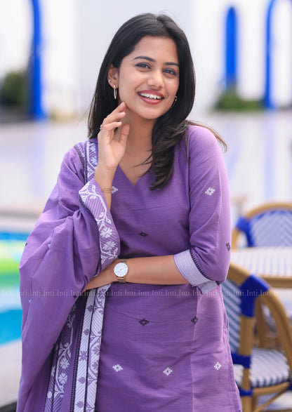 Elan Lavender Salwar Suit