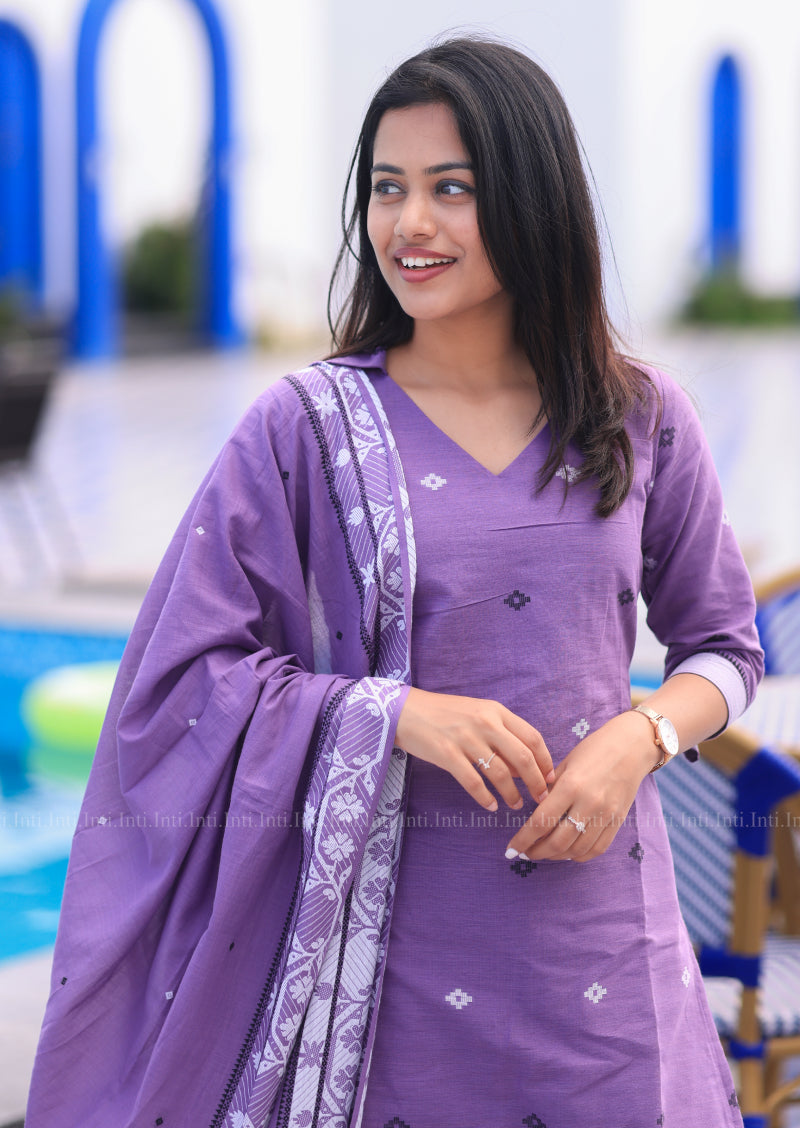 Elan Lavender Salwar Suit