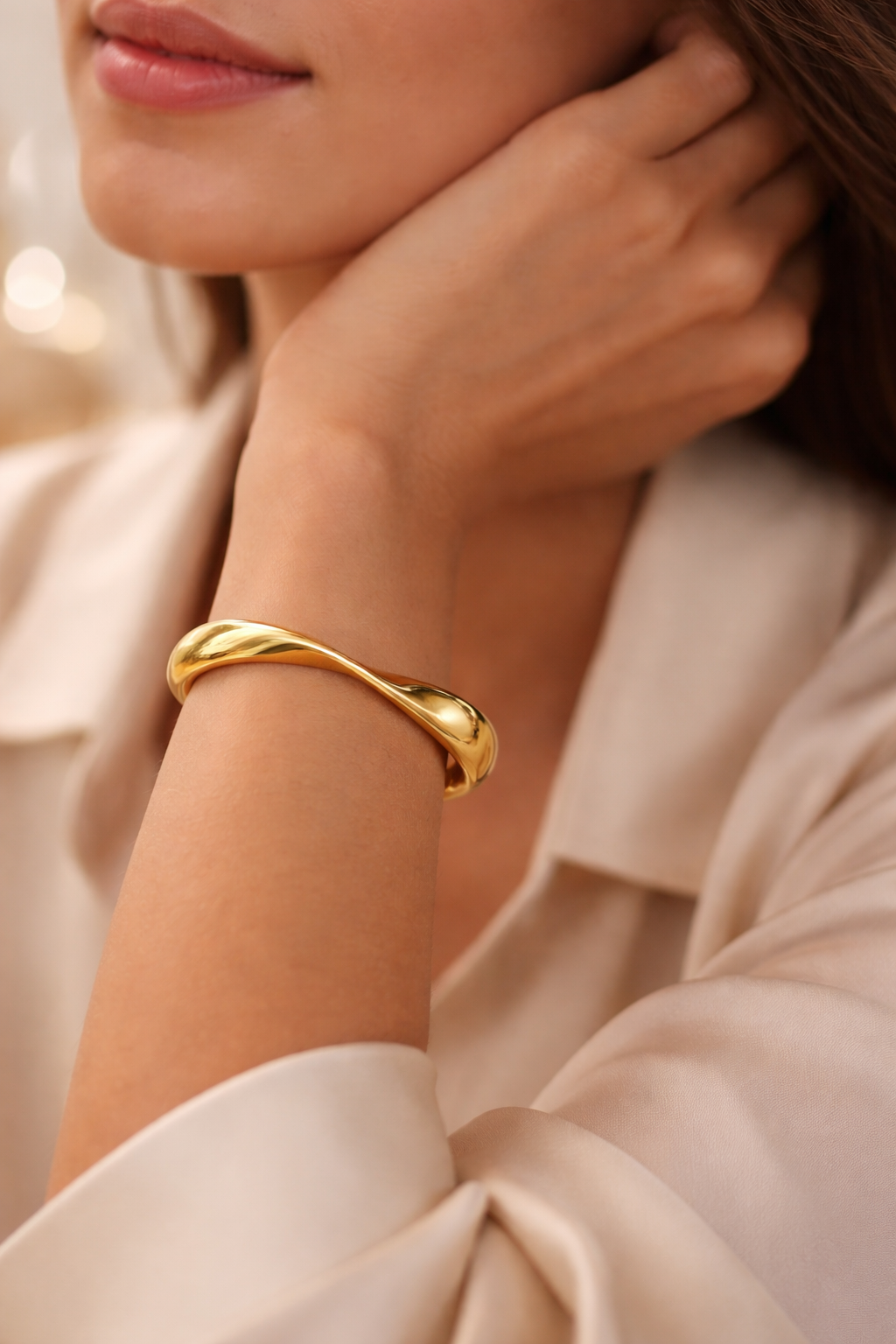 Sculptural Cuff Bracelet