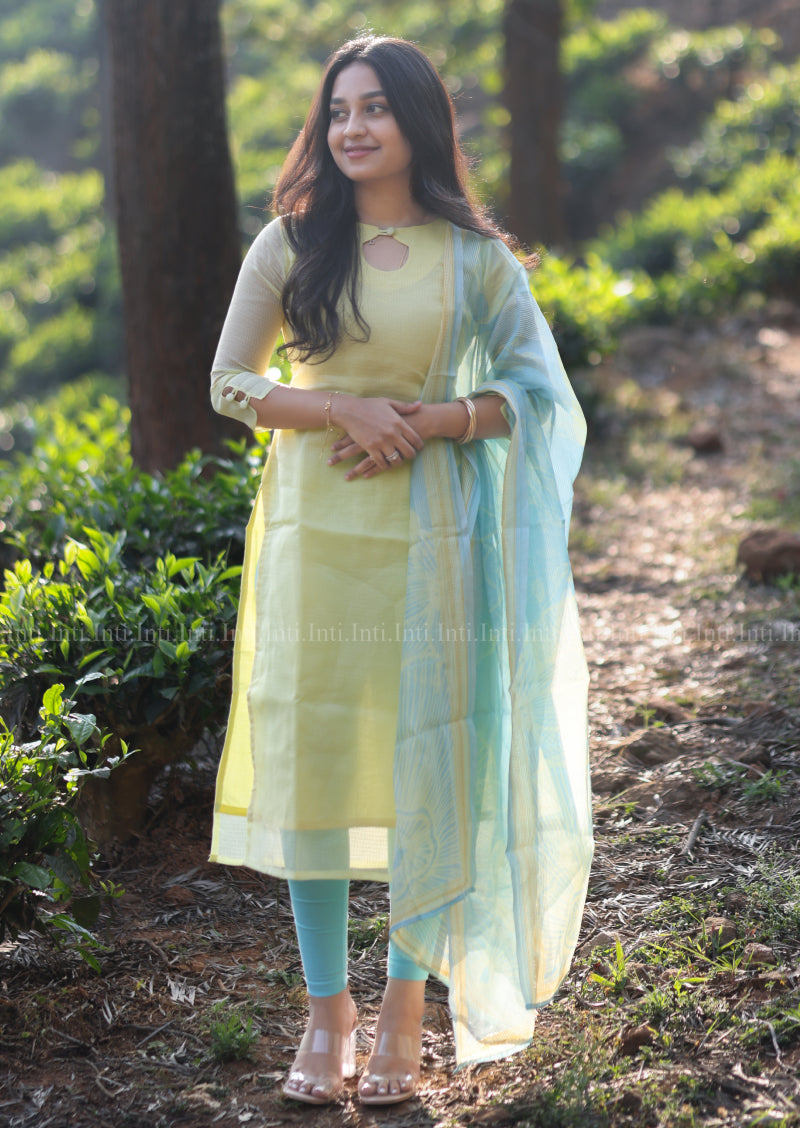 Featherlight Charm Top & Dupatta Set
