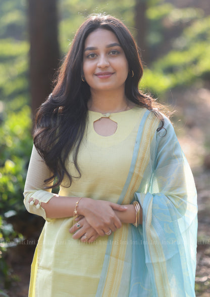Featherlight Charm Top & Dupatta Set