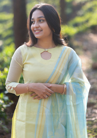 Featherlight Charm Top & Dupatta Set
