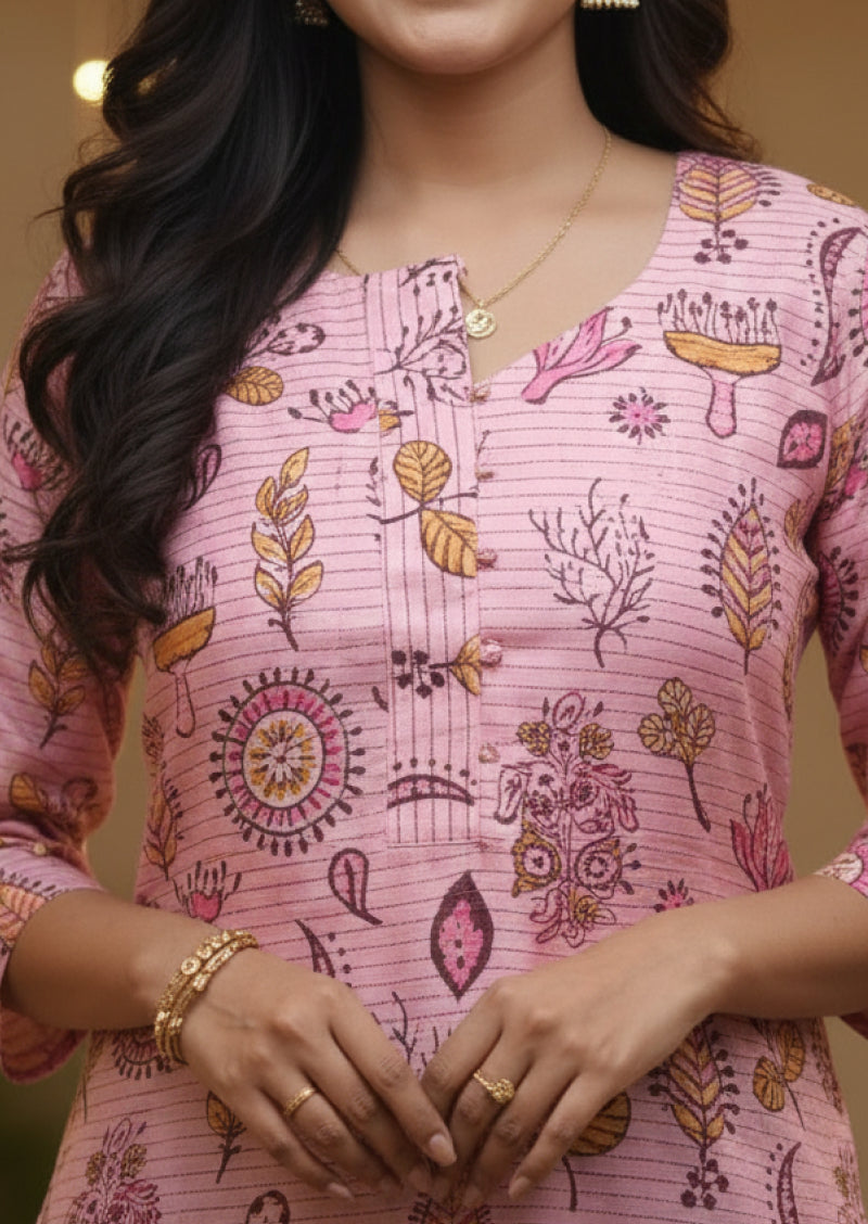 Flamingo Grace Kurti