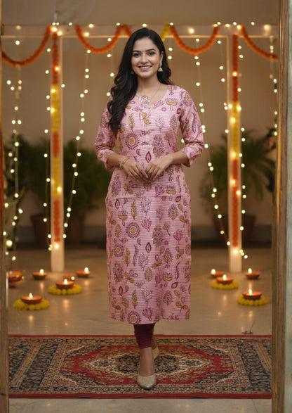 Flamingo Grace Kurti