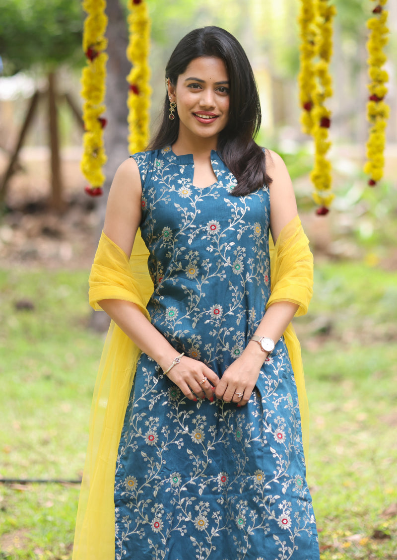 Flora Muse Top & Dupatta