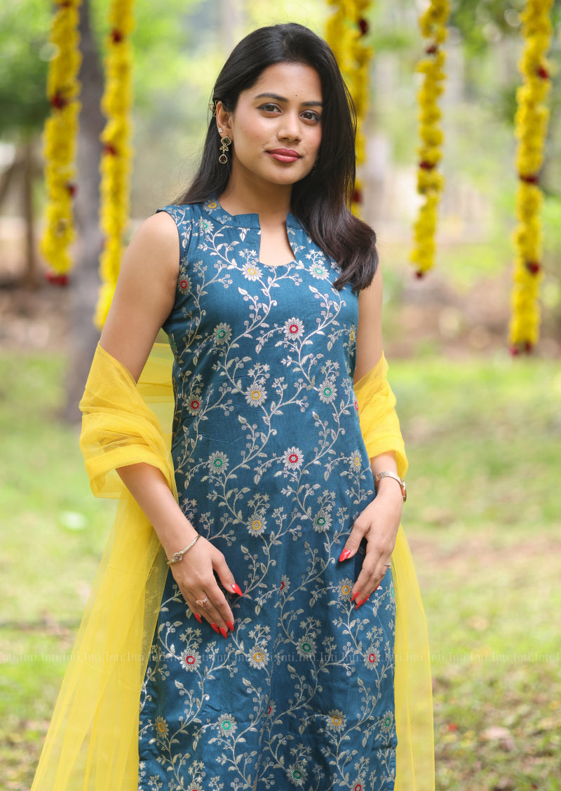 Flora Muse Top & Dupatta