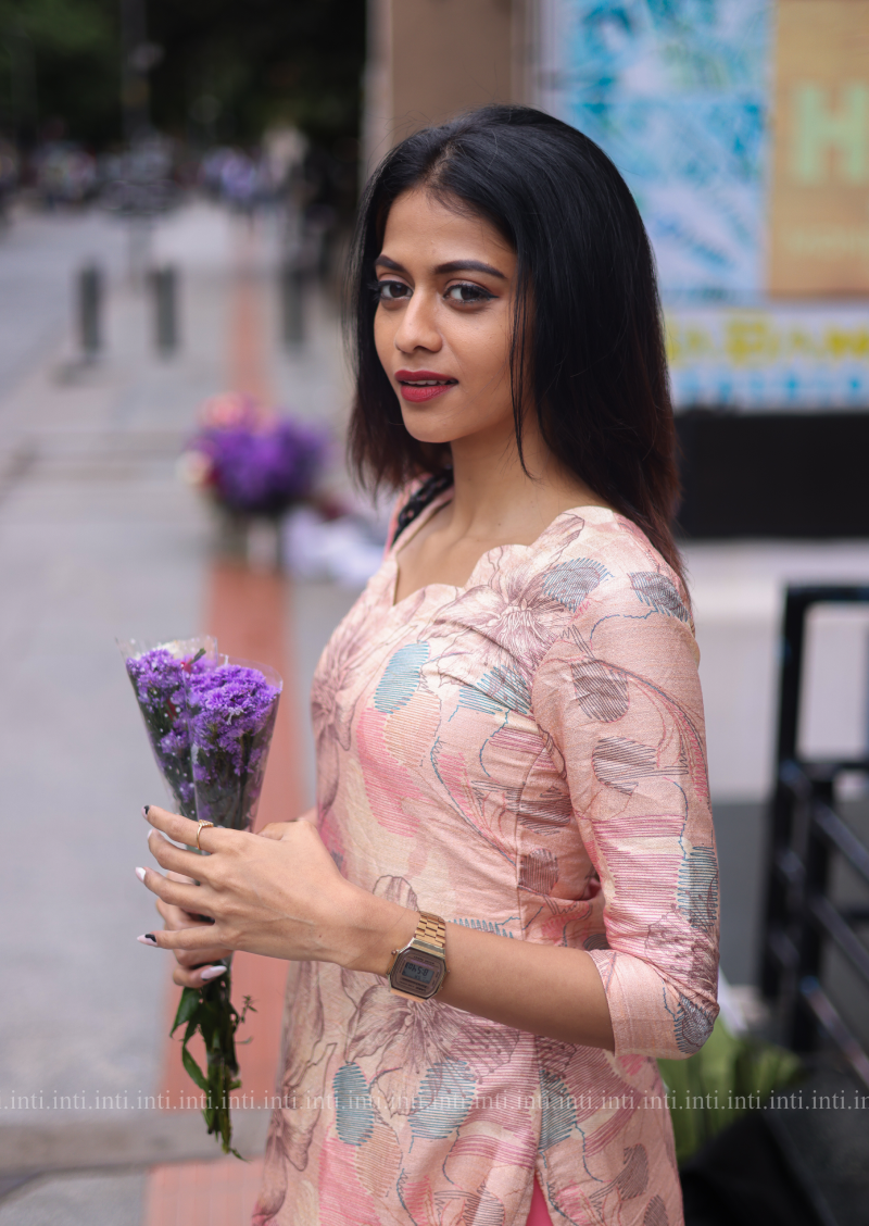 Floral Symphony Kurti