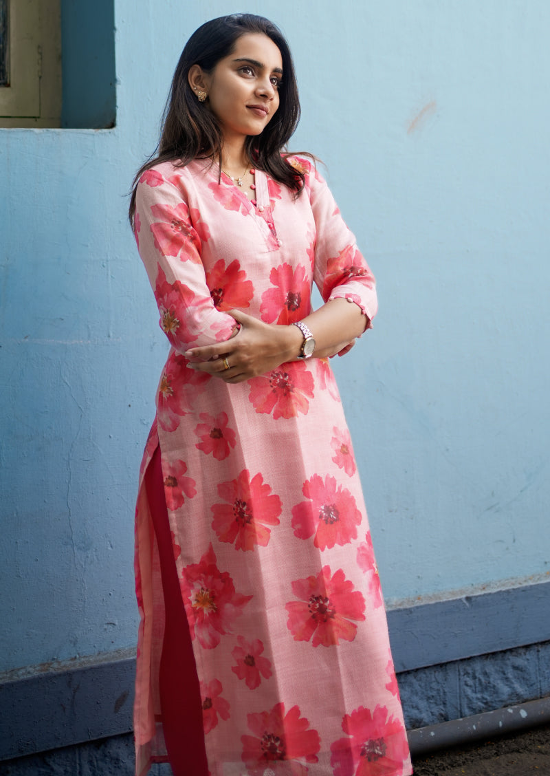 Floral Symphony Kurti