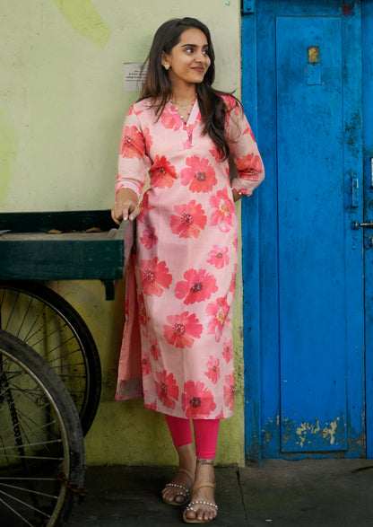 Floral Symphony Kurti