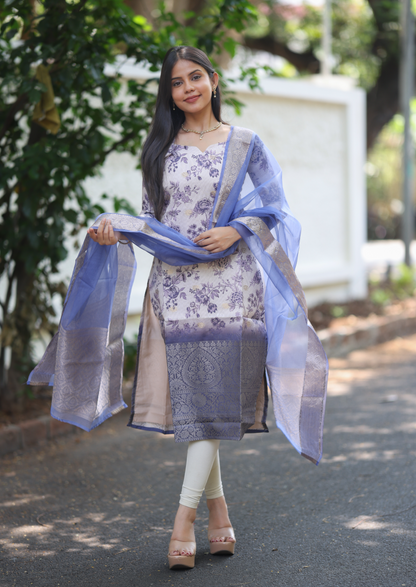 Florvia Noor Top & Dupatta Set