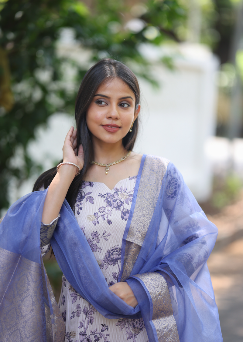 Florvia Noor Top & Dupatta Set