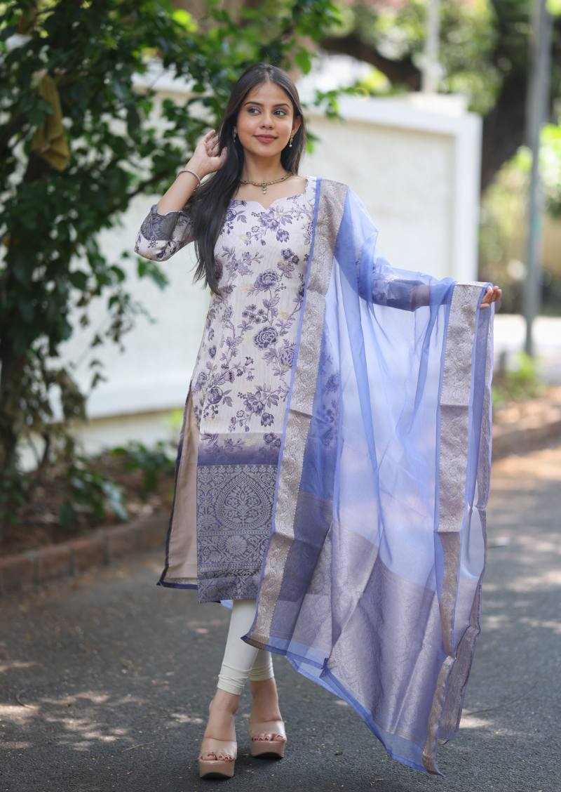 Florvia Noor Top & Dupatta Set