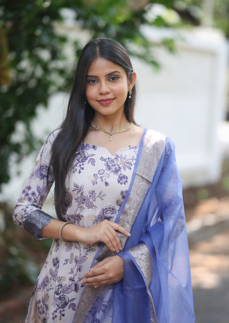 Florvia Noor Top & Dupatta Set