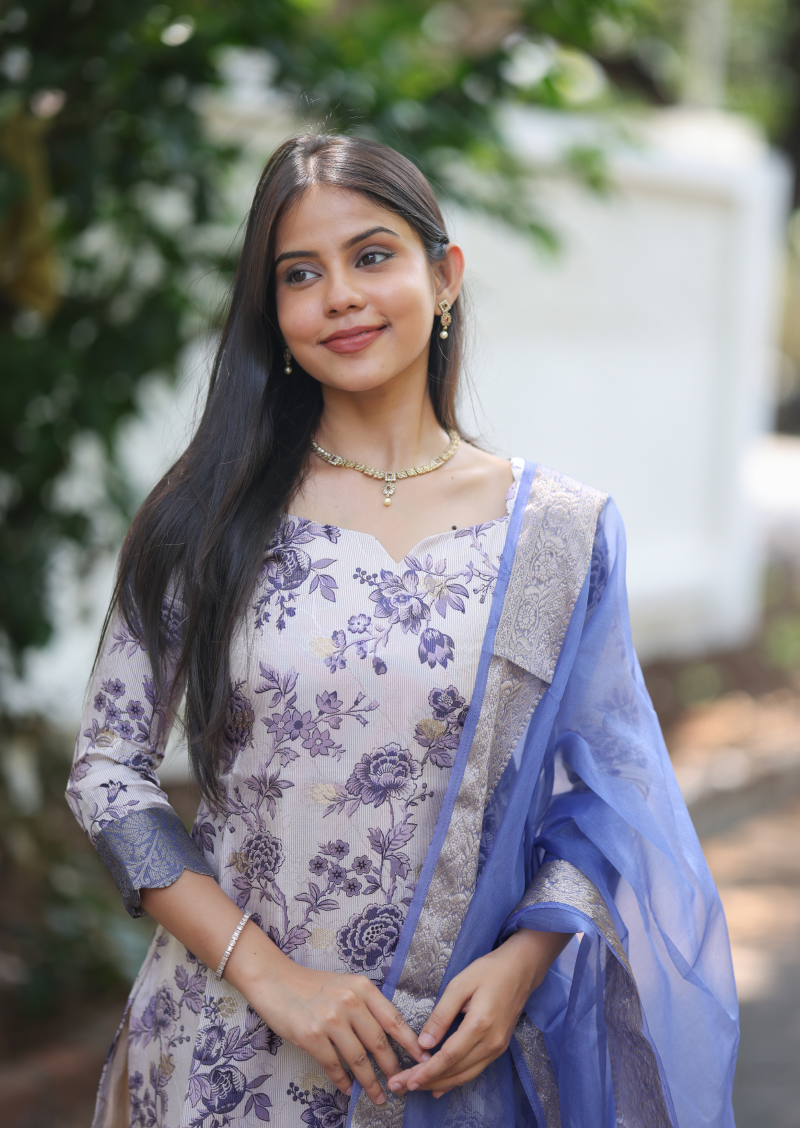 Florvia Noor Top & Dupatta Set
