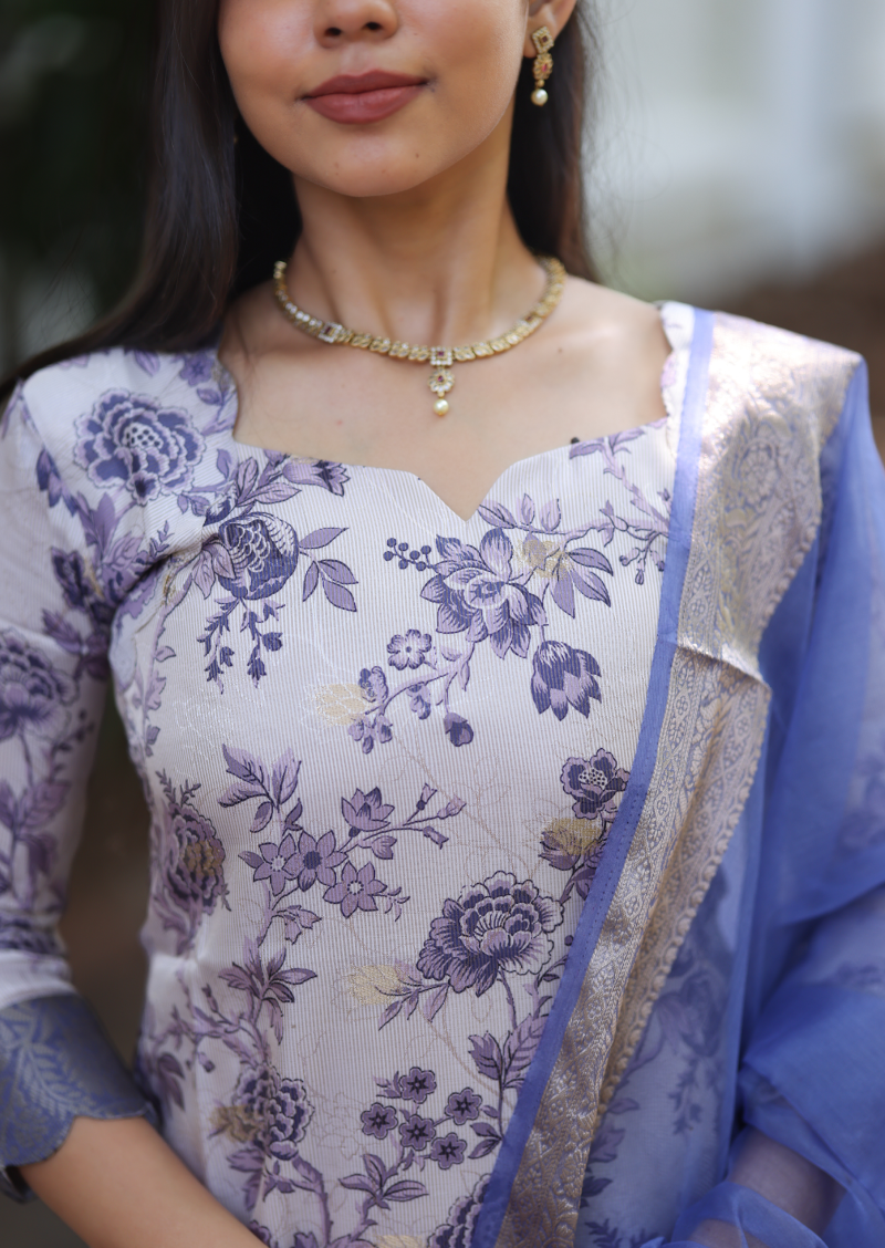 Florvia Noor Top & Dupatta Set