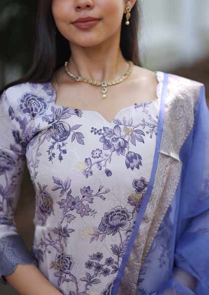 Florvia Noor Top & Dupatta Set