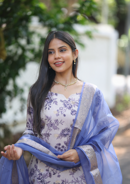 Florvia Noor Top & Dupatta Set
