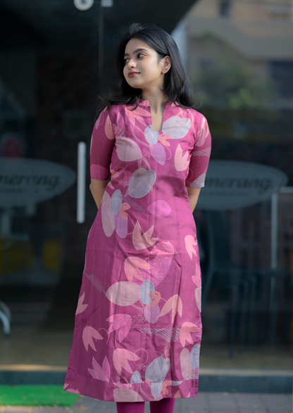 Floral Frenzy Kurti