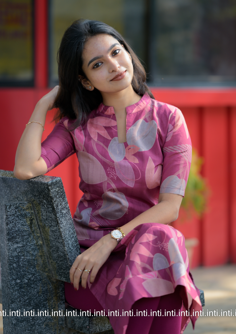 Floral Frenzy Kurti