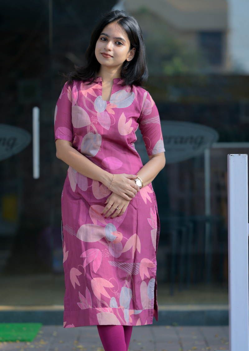 Floral Frenzy Kurti