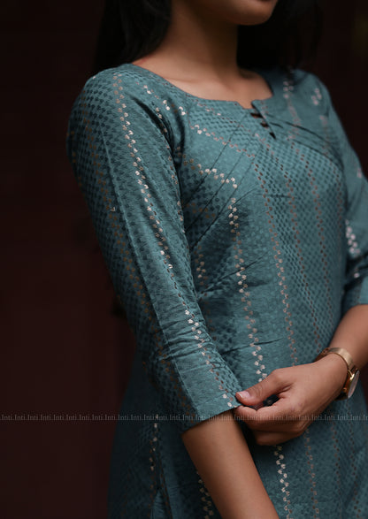 Frost Glow Haze Kurti