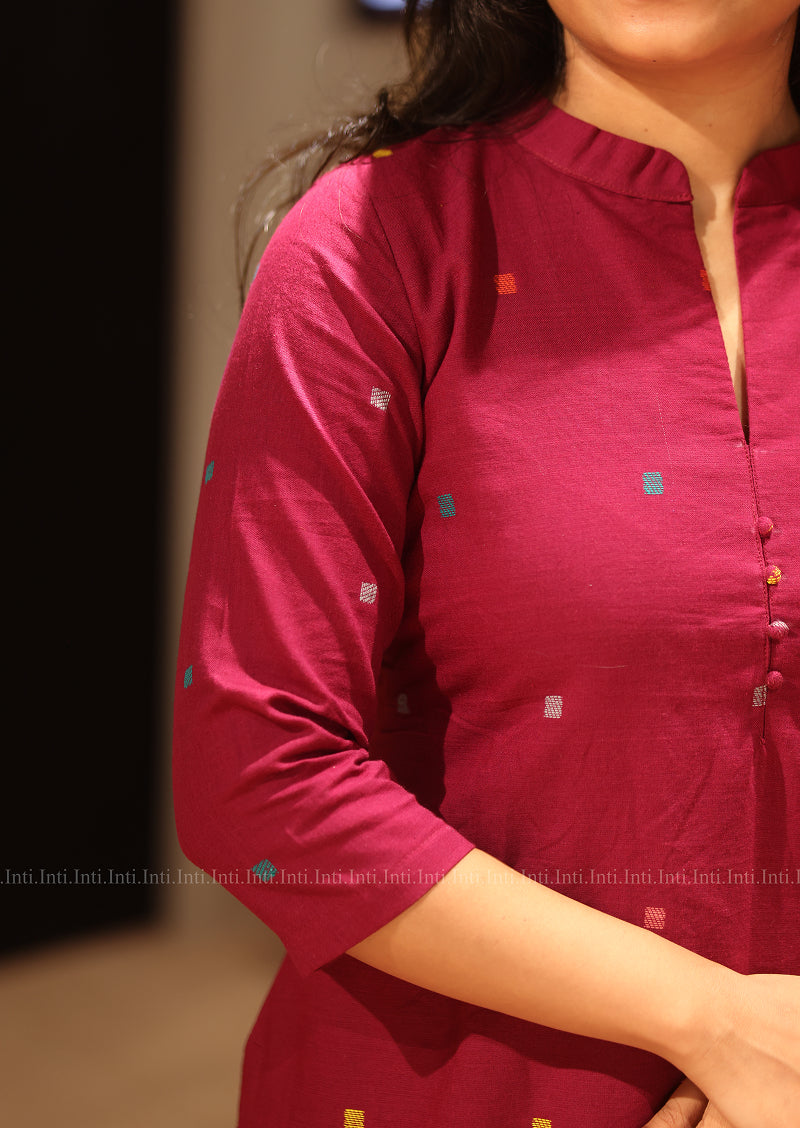 Fuchsia Folk Top & Pant Set