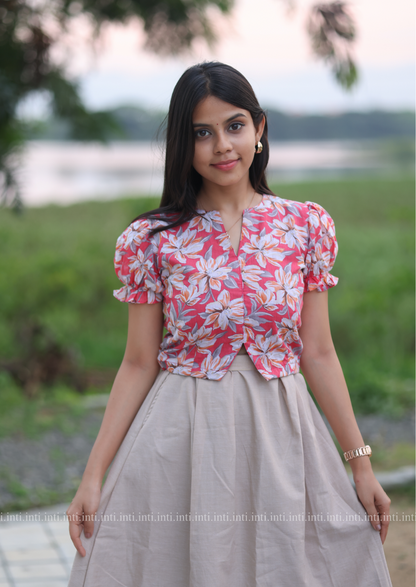 Sakura Glow Crop Top