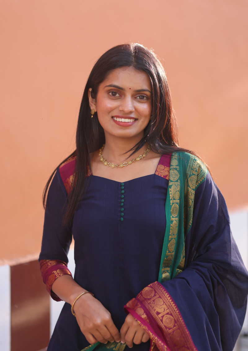 Grape Antique Top & Dupatta Set