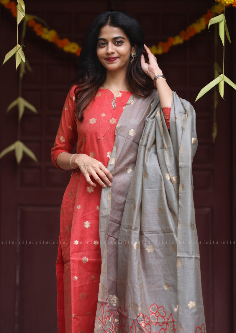 Heartline Sernade Top & Dupatta Set