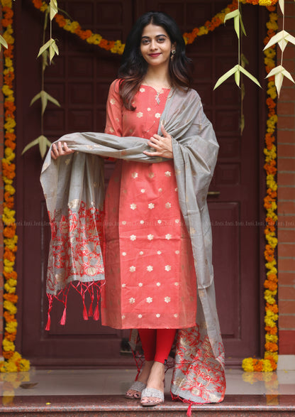 Heartline Sernade Top & Dupatta Set
