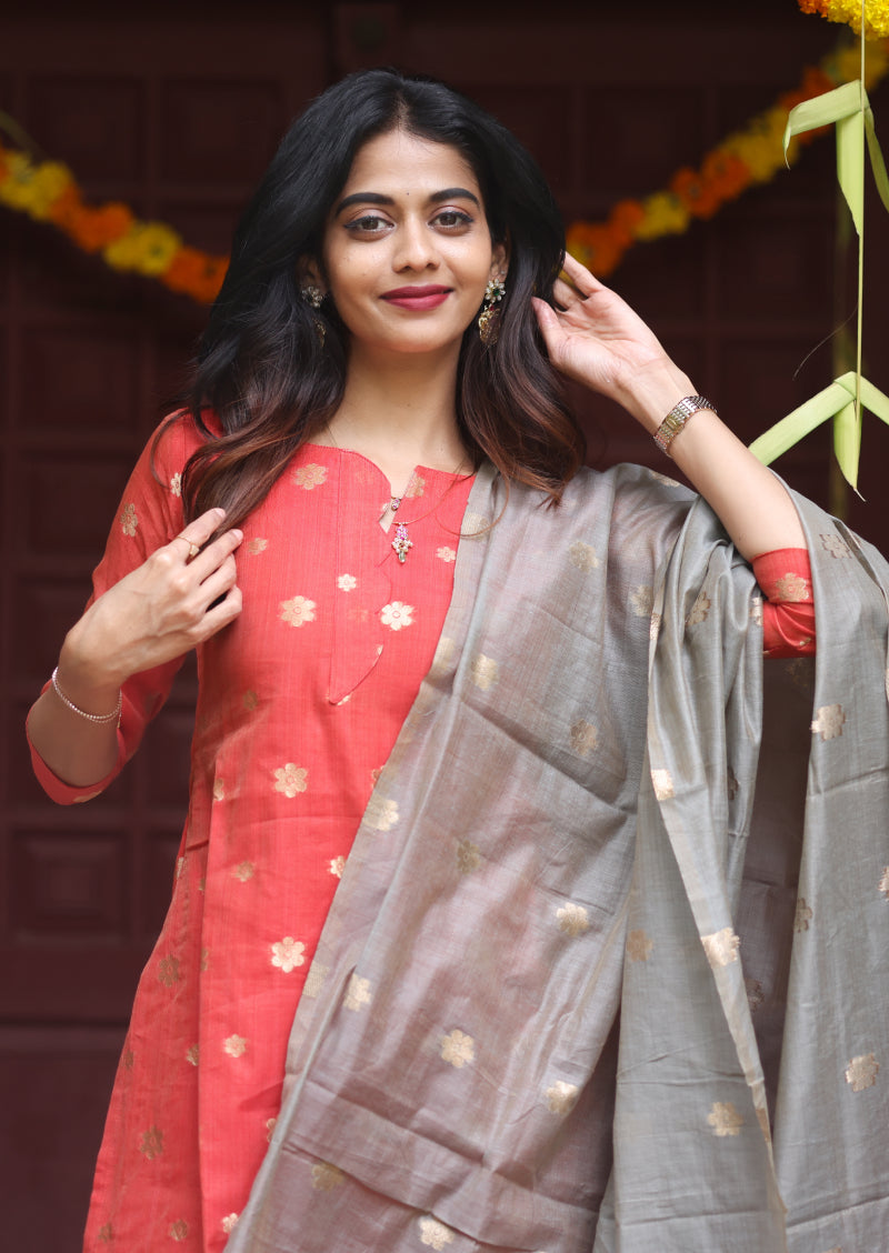 Heartline Sernade Top & Dupatta Set