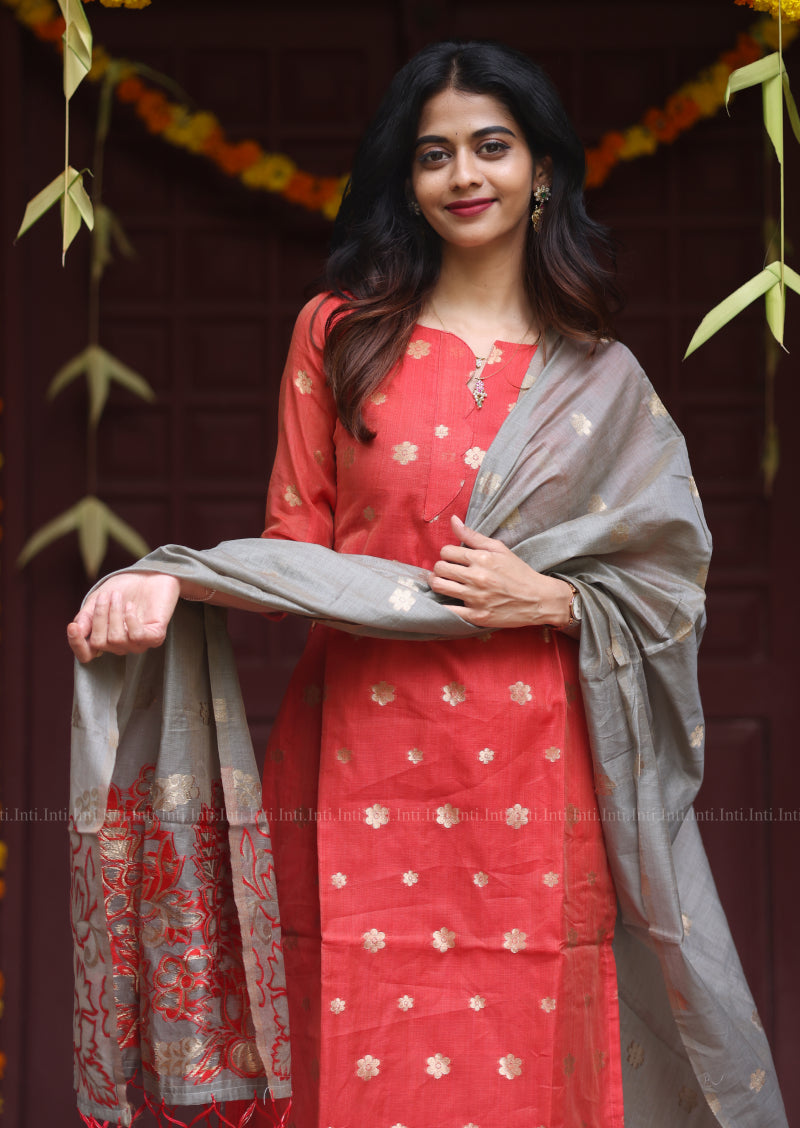 Heartline Sernade Top & Dupatta Set