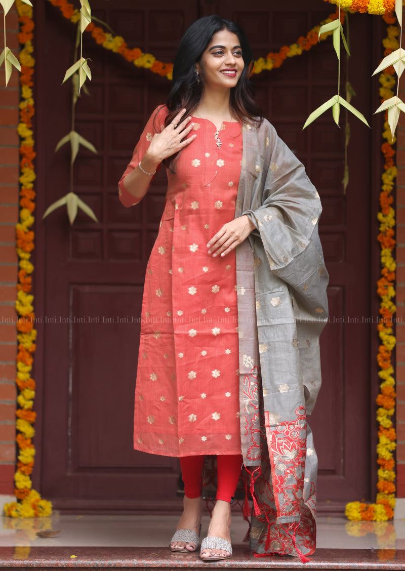 Heartline Sernade Top & Dupatta Set