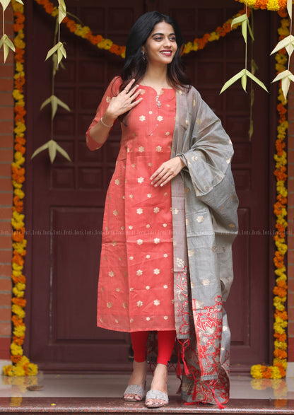 Heartline Sernade Top & Dupatta Set