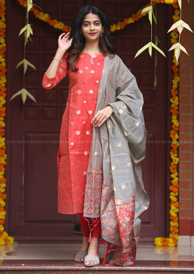 Heartline Sernade Top & Dupatta Set